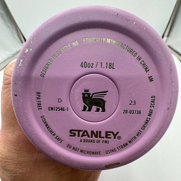 STANLEY 40oz Quencher Tumbler Purple Handle Insulated Cup NO STRAW - Picture 4 of 6
